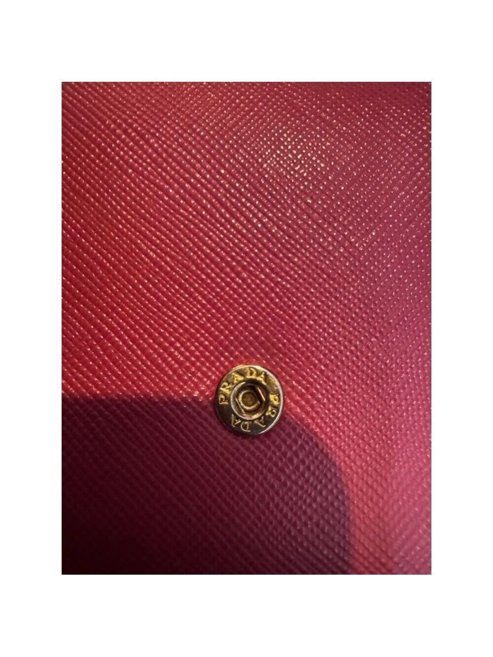 Prada Pink Saffiano tri-Fold Continental Wallet - Picture 15 of 16